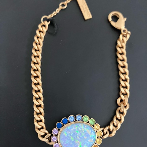 Kurt Geiger Gold Bracelet with Multicolor Gemstones, brand new from Nordstrom - Picture 2 of 10